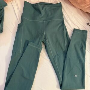 Lululemon Wunder leggings in Deep Teal